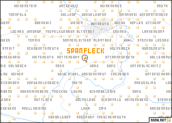 map of Spänfleck