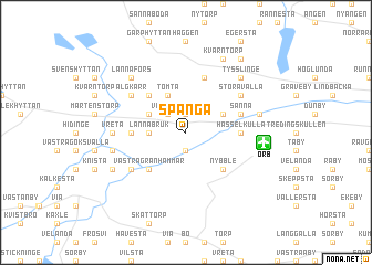 map of Spånga