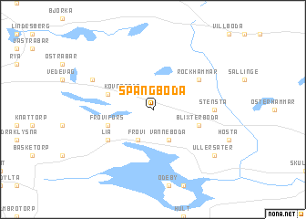 map of Spångboda