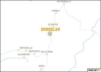 map of Spangler