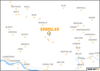 map of Spangler