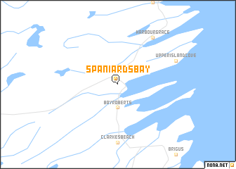 map of Spaniards Bay