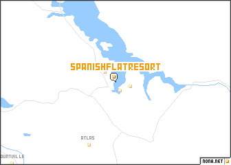 map of Spanish Flat Resort