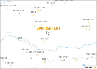 map of Spanish Flat