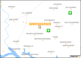 map of Spanish Grove