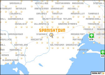 map of Spanish Town