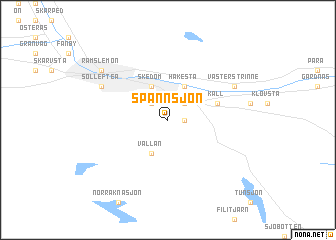 map of Spannsjön