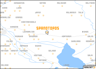 map of Spanótopos