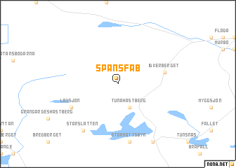 map of Spånsfäb