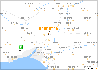 map of Spånstad