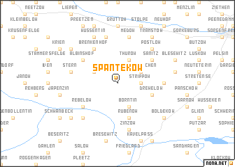 map of Spantekow