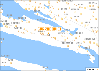 map of Sparagovići