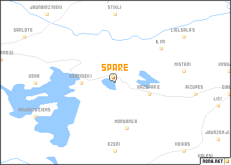 map of Spāre