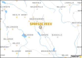 map of Spargo Creek