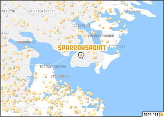 map of Sparrows Point