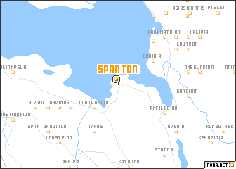 map of Spárton