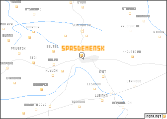 map of Spas-Demensk