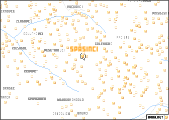 map of Spasinci