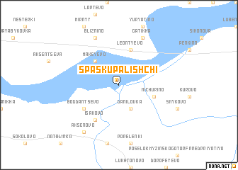 map of Spas-Kupalishchi