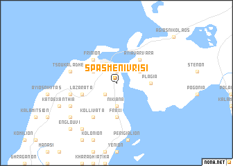 map of Spasméni Vrísi