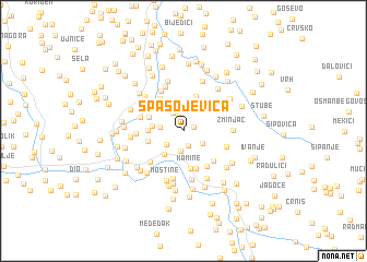 map of Spasojevica