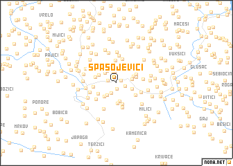 map of Spasojevići