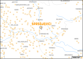 map of Spasojevići