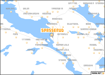 map of Spässerud