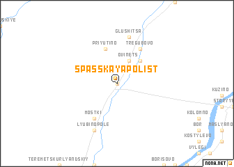 map of Spasskaya Polist\