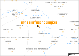 map of Spasskoye Gorodishche