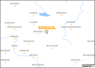 map of Spas-Ugol