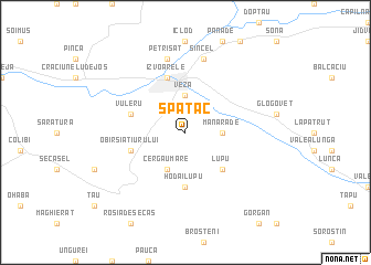 map of Spătac