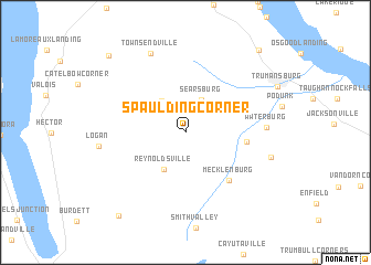map of Spaulding Corner