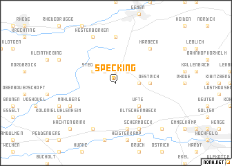 map of Specking