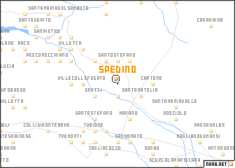 map of Spedino