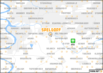 map of Speldorf