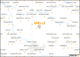 Spelle (Germany) map - nona.net