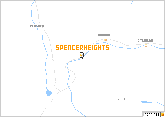 map of Spencer Heights
