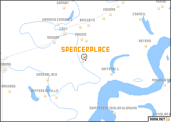 map of Spencer Place
