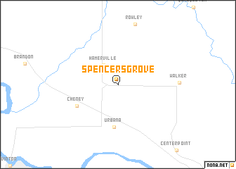 map of Spencers Grove