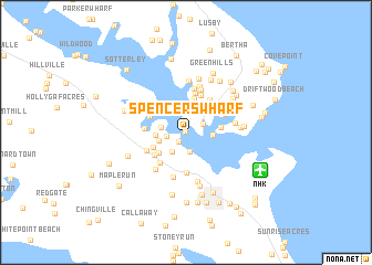 map of Spencers Wharf