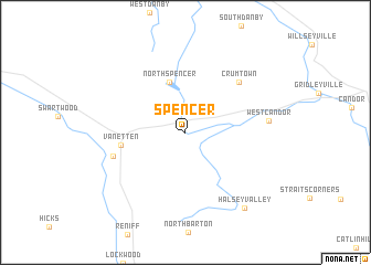 map of Spencer