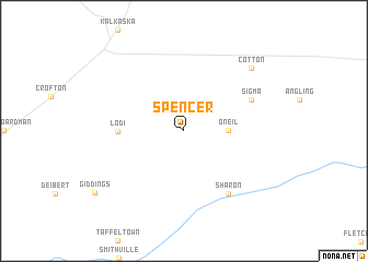 map of Spencer