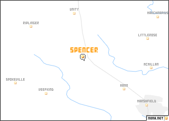 map of Spencer