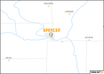 map of Spencer