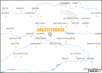 map of Spennithorne