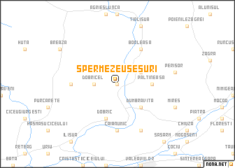 map of Spermezeu-Şesuri