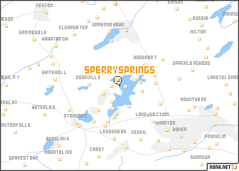 map of Sperry Springs