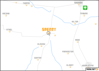 map of Sperry