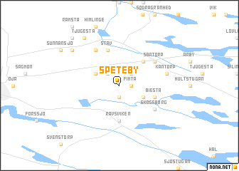 map of Speteby